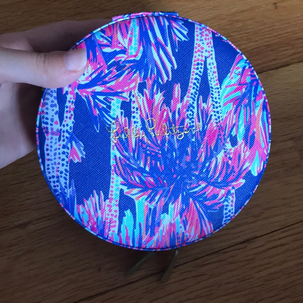 Lilly Pulitzer Round Cosmetic Case